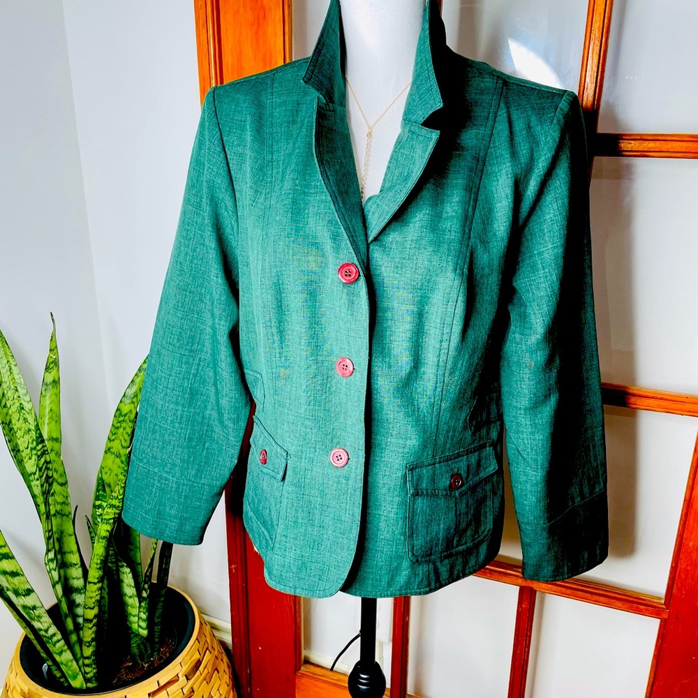 PROPHECY VINTAGE Green PANT SUIT - Picture 1 of 7